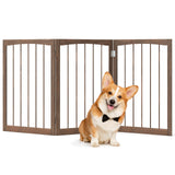 30 Inch Tall Wooden Pet Fence for Cats Small and Medium Dogs
