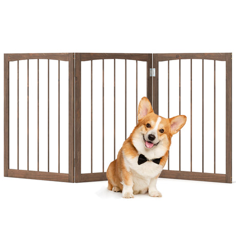Valla de madera de 30 pulgadas de alto para gatos y perros pequeños y medianos