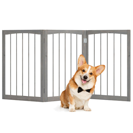 Valla de madera de 30 pulgadas de alto para gatos y perros pequeños y medianos