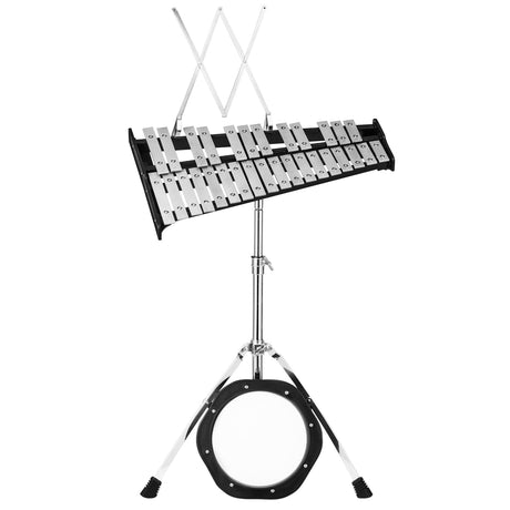 30 notas de percusión con baquetas para practicar con atril