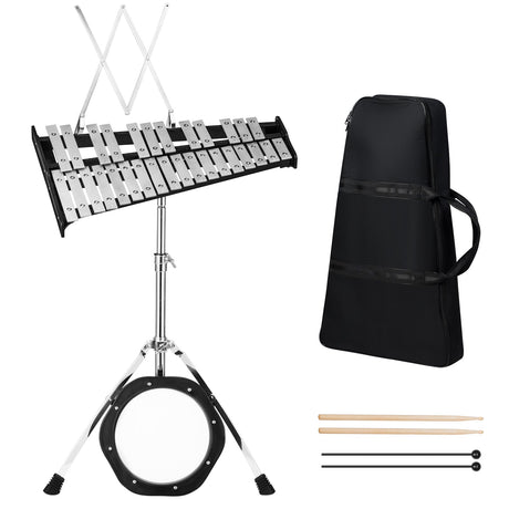 30 notas de percusión con baquetas para practicar con atril