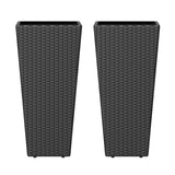 Set of 2 30 Inch Tall Flower Pot with Open-ended Base