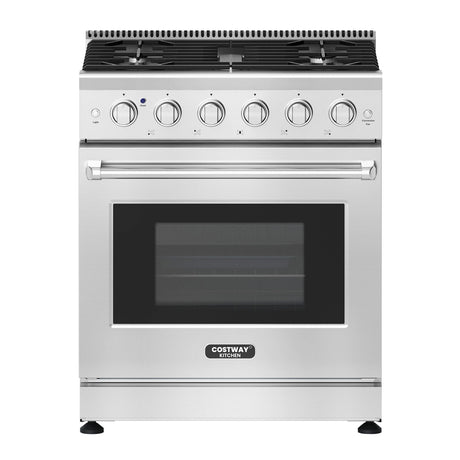 Cocina a gas natural de 30 pulgadas 120 V con encimera de 5 quemadores