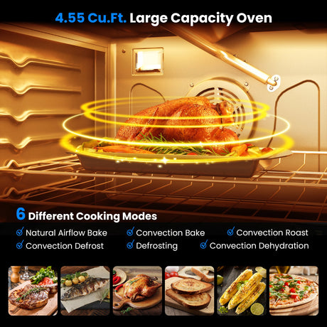 Cocina a gas natural de 30 pulgadas 120 V con encimera de 5 quemadores