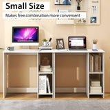 31.5 Inch Modern Home Office Desk with 2 Compartments
