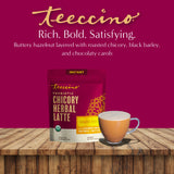 Café con leche herbal instantáneo de avellana