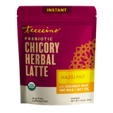 Café con leche herbal instantáneo de avellana