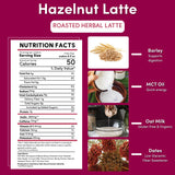 Café con leche herbal instantáneo de avellana