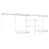4-8 Feet Closet Organizers and Storage System with Hanging Rod for Laundry Bedroom