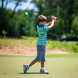 Ayuda de entrenamiento de swing de golf de 31.5 pulgadas con cabeza ponderada para el agarre, el ritmo y el equilibrio