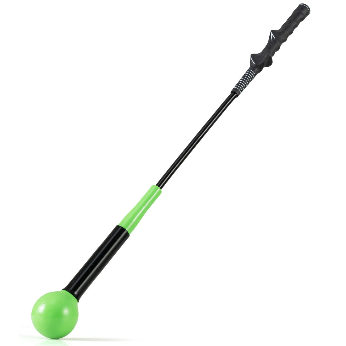 Ayuda de entrenamiento de swing de golf de 31.5 pulgadas con cabeza ponderada para el agarre, el ritmo y el equilibrio