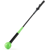 Ayuda de entrenamiento de swing de golf de 31.5 pulgadas con cabeza ponderada para el agarre, el ritmo y el equilibrio