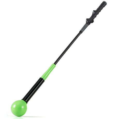 Ayuda de entrenamiento de swing de golf de 31.5 pulgadas con cabeza ponderada para el agarre, el ritmo y el equilibrio