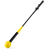 Ayuda de entrenamiento de swing de golf de 31.5 pulgadas con cabeza ponderada para el agarre, el ritmo y el equilibrio