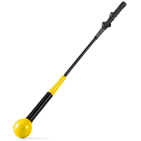Ayuda de entrenamiento de swing de golf de 31.5 pulgadas con cabeza ponderada para el agarre, el ritmo y el equilibrio