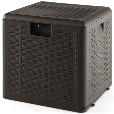 Contenedor de almacenamiento para todo tipo de clima de 31/73/100 galones con tapa con cerradura-S