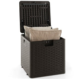 Contenedor de almacenamiento para todo tipo de clima de 31/73/100 galones con tapa con cerradura-S