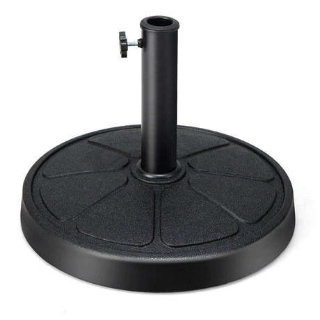 Base de sombrilla redonda para exterior de 18 pulgadas y 31 libras