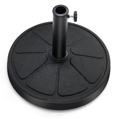 Base de sombrilla redonda para exterior de 18 pulgadas y 31 libras