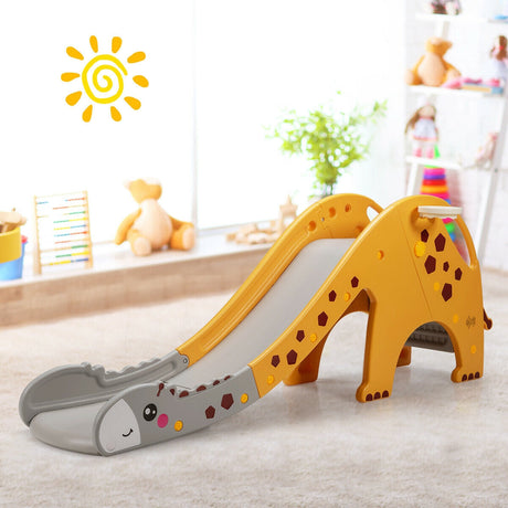 Set de juegos de escalada 3 en 1 para niños con tobogán y canasta de baloncesto