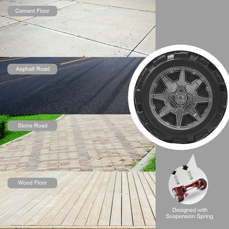 Camión con control remoto y espacio de almacenamiento para dos personas, 12 V