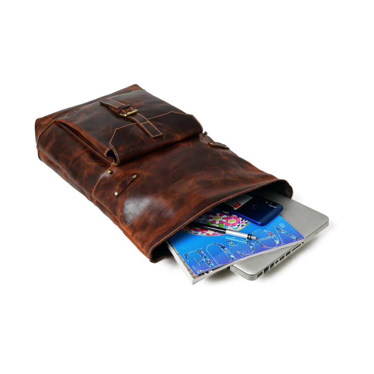 Mochila Marrón Saddleback - Tapa Enrollable