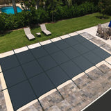 34 x 18 pies Cubierta de seguridad para piscina se adapta a piscinas enterradas de 32 x 16 pies