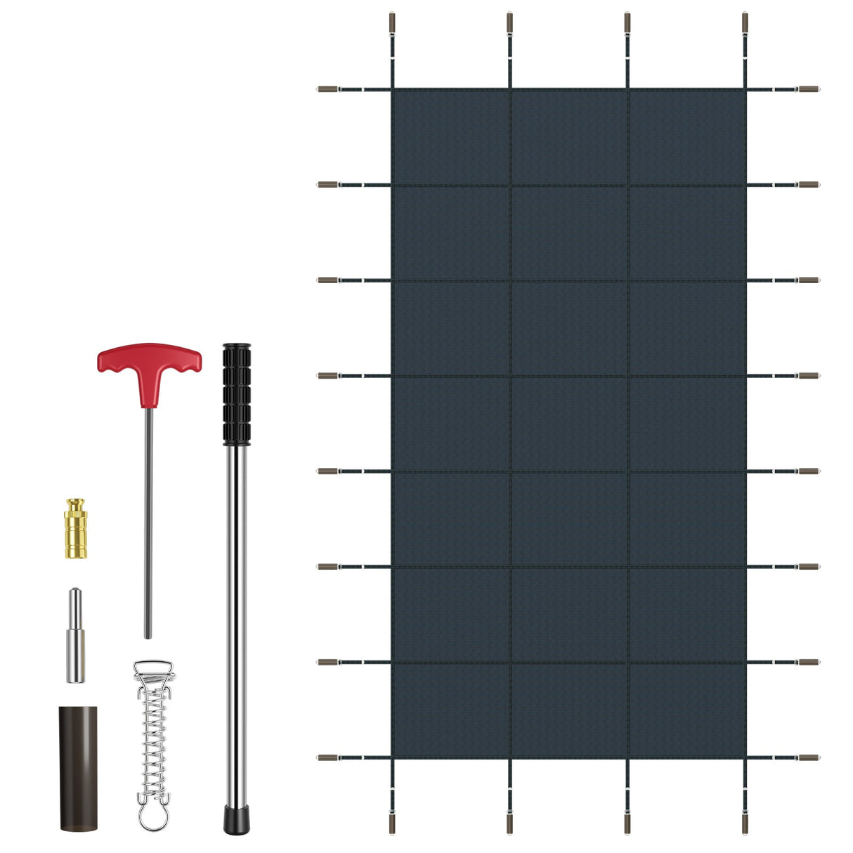 34 x 18 pies Cubierta de seguridad para piscina se adapta a piscinas enterradas de 32 x 16 pies