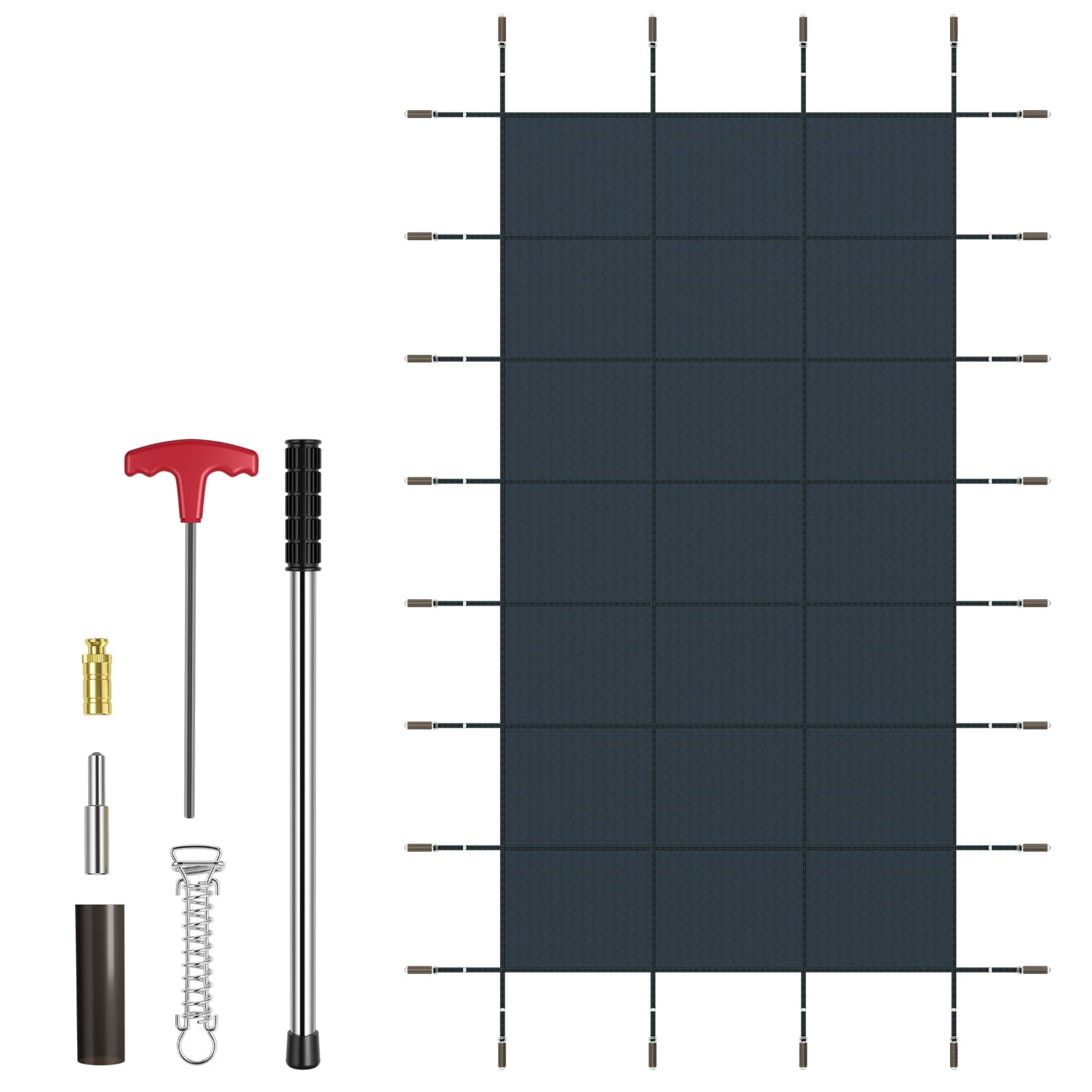 34 x 18 pies Cubierta de seguridad para piscina se adapta a piscinas enterradas de 32 x 16 pies