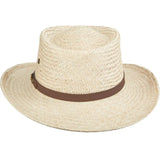 Scala Bunker - Palm Straw Gambler Hat