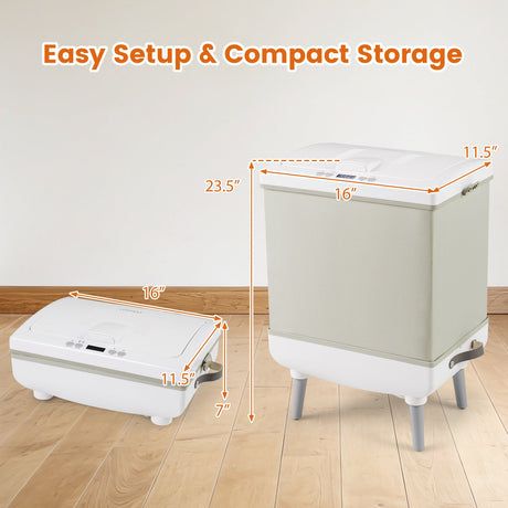 Calentador de toallas grande de 35 L con modos de calentamiento y secado para baño