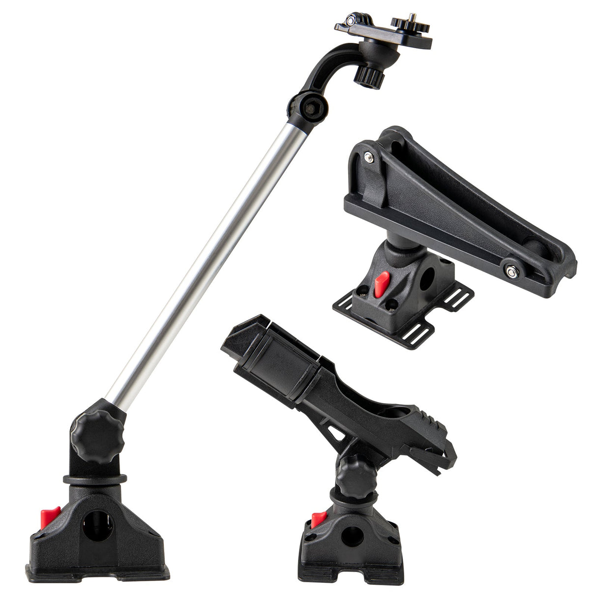Juego de 3 accesorios giratorios de 360° para kayak de pesca