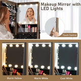 360¬∞ Swivel Jewelry Cabinet with Full Length Mirror