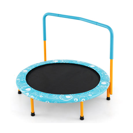 Mini trampolín para niños de 36 pulgadas con barandilla totalmente cubierta