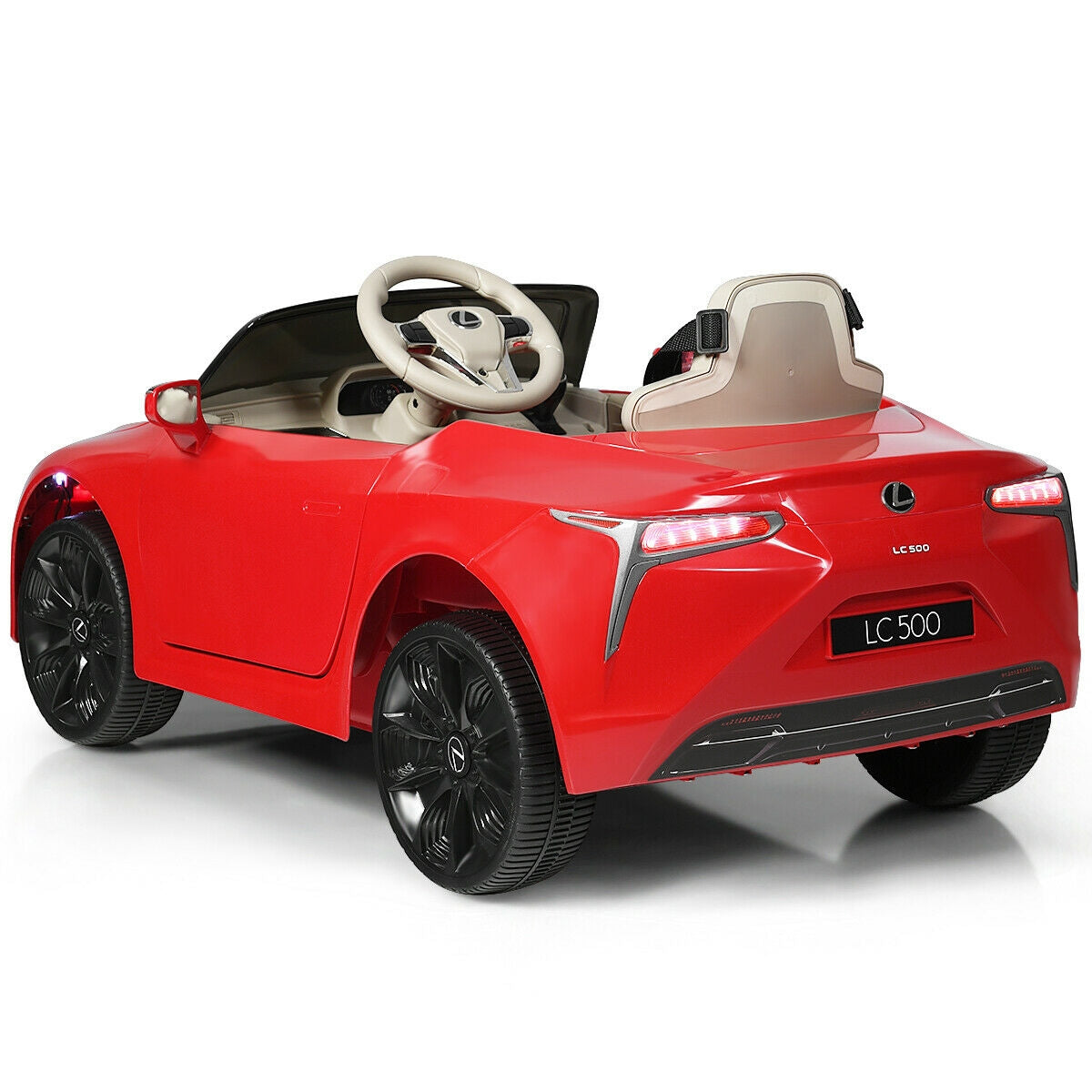 Coche eléctrico Lexus LC500 con licencia y control remoto para niños