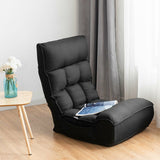 Sofá perezoso plegable con silla de suelo ajustable de 4 posiciones
