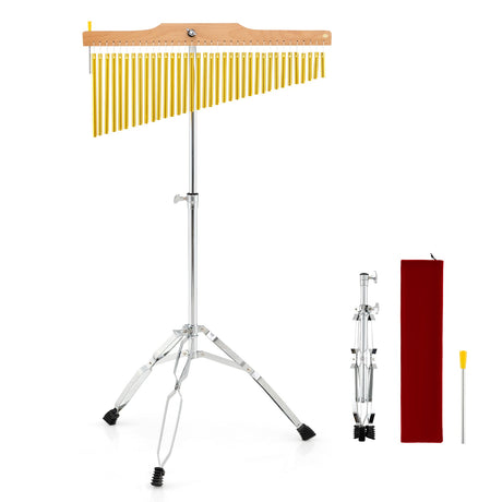 Instrumento de percusión con carrillón de una sola fila de 36 barras - Dorado