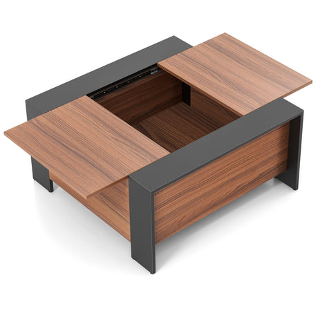 Mesa de centro de 36.5 pulgadas con tapa deslizante y compartimento oculto