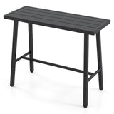 Mesa de bar de 36 pulgadas de altura para patio con almohadillas ajustables para los pies