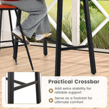 Mesa de bar de 36 pulgadas de altura para patio con almohadillas ajustables para los pies
