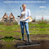 36 x 10 Inch Lawn Leveling Rake with Ergonomic Handle