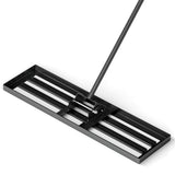 36 x 10 Inch Lawn Leveling Rake with Ergonomic Handle