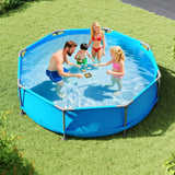690/978/1158/1617 Gal Outdoor Family Swimming Pool with Metal Frame