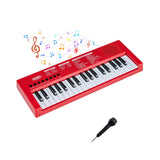 Teclado de piano para niños de 37 teclas con 8 ritmos y micrófono