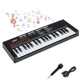 Teclado de piano para niños de 37 teclas con 8 ritmos y micrófono