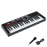 Teclado de piano para niños de 37 teclas con 8 ritmos y micrófono