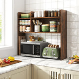 Desktop Bookshelf Countertop Storage Hutch with 6 Shelves