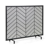 Pantalla para chimenea de un solo panel de 38 x 31 pulgadas