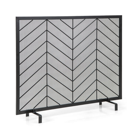 Pantalla para chimenea de un solo panel de 38 x 31 pulgadas