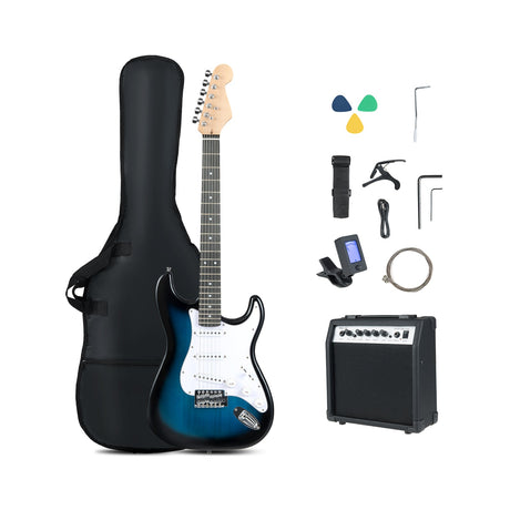 Kit de guitarra eléctrica de tamaño completo de 39 pulgadas para principiantes con amplificador